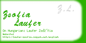 zsofia laufer business card